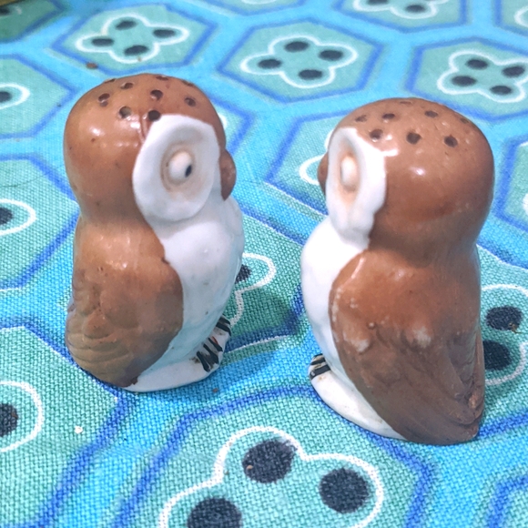 Vintage barn owl salt & pepper shaker set germany - Picture 2 of 7